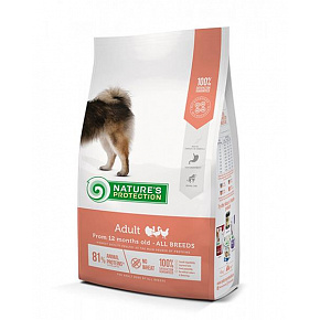 Natures P dog adult all breed drób 12 kg