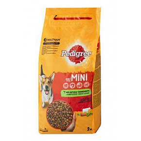 Pedigree Dry Adult Small wołowina z warzywami 2kg