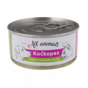 All Animals kotopies konserw. Stek z wołowego języka 100g