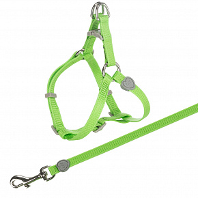Nylonowa uprząż z smyczą dla kota 26-37cm/10mm, 1,20m