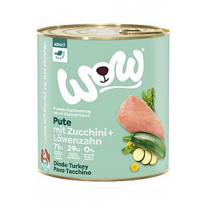 WOW Dog konserwa. Adult indyk z cukinią 800g