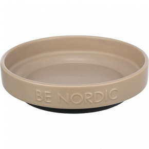 BE NORDIC ceramiczna miska płytka, 0.3l / 16 cm, szarobrązowy BE NORDIC ceramiczna miska płytka, 0.3l / 16 cm, szarobrązowy