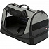 Torba transportowa-legowisko HOLLY 50x30x30 cm nylon, czarno/szara (max 15kg)