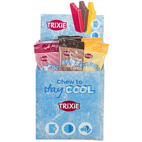 Freeze & Chew Bar - "zamroź i żuj", przysmak dla psów 65 g, [18], czekolada/wanilia/truskawka - LIMITOWANA