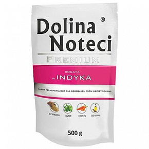 DOLINA NOTECI PREMIUM saszetka z indykiem dla psów 500 g