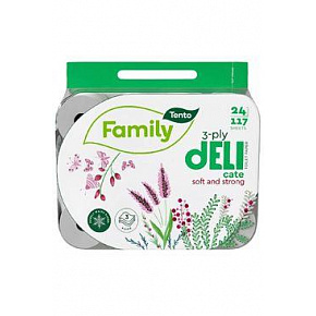 Papier toaletowy WC Tento Family Delicate 3-warstwowy 24 szt.