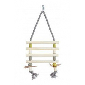 Drabinka dla ptaków sznurowa drewniane szczebelki 31cm Zolux
