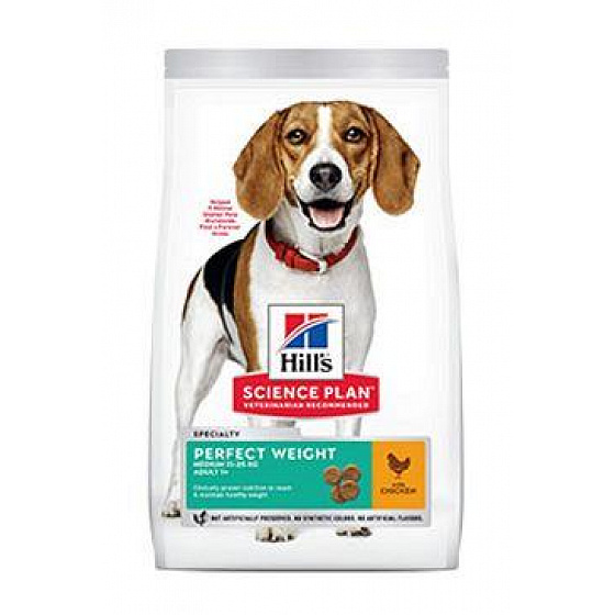 Hill's Can. SP Perfect Weight Adult Medium Chicken 12kg