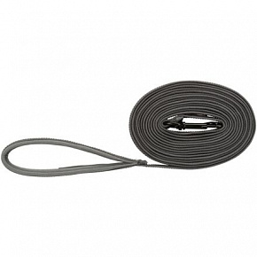 Smycz treningowa FUSION, gumowana, grafit/papaja