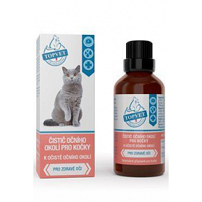 Środek do czyszczenia okolic oczu dla kotów TOPVET 50ml
