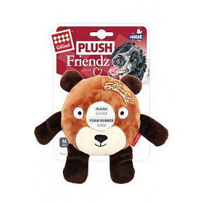 Zabawka dla psa GiGwi Plush Friendz miś z gumą. kółkiem