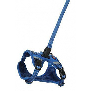 Szelki dla psa z smyczą 2m CLIP&GO niebieskie XL Zolux