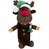 Xmas REINDEER, pluszowy renifer z butelką PET w środku, 45 cm