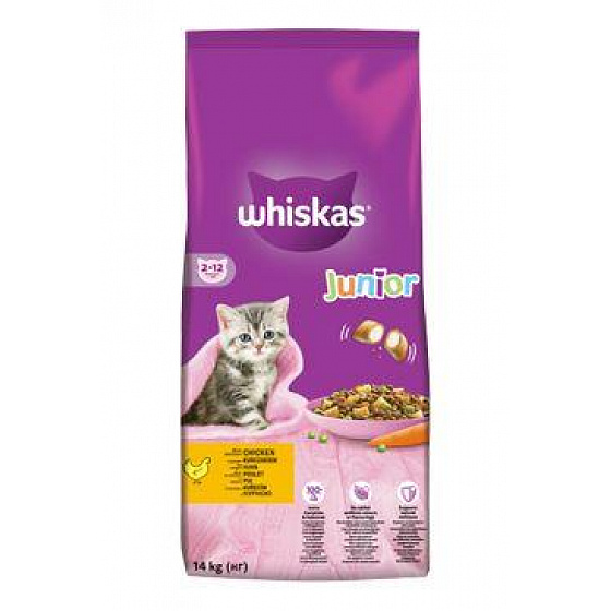 Whiskas Dry Junior z kurczakiem 14kg