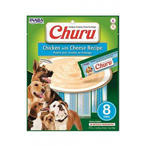 Przysmak Inaba Churu Puree dog Kurczak z serem 8 tub 160 g