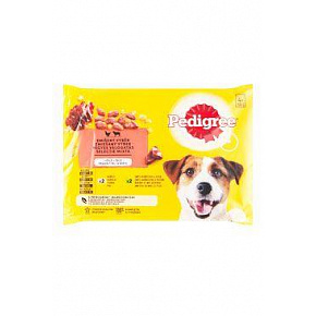 Mars PEDIGREE saszetka dog ADULT Multipack wołowina & drób w galarecie 4 x 100 g