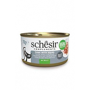 Schesir Cat konserwa. Dorosły tuńczyk/kałamarnica 70g