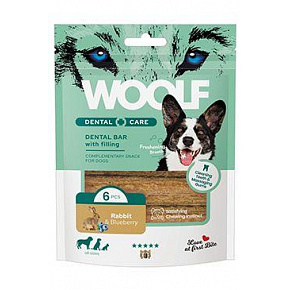 WOOLF Dental Care Bar z królikiem i jagodą 108g/6szt.