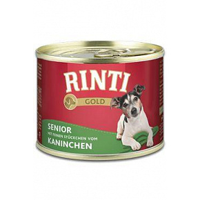 Rinti Dog Gold Senior puszka królik 185g Rinti Dog Gold Senior puszka królik 185g