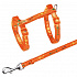 Szelki z smyczą dla kota obszyte wstążką 22-36cm/10mm 1,2m