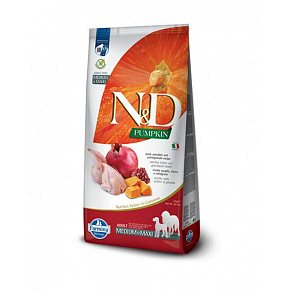 N&D Pumpkin DOG Adult M/L Przepiórka & Granat 12kg N&D Pumpkin DOG Adult M/L Przepiórka & Granat 12kg