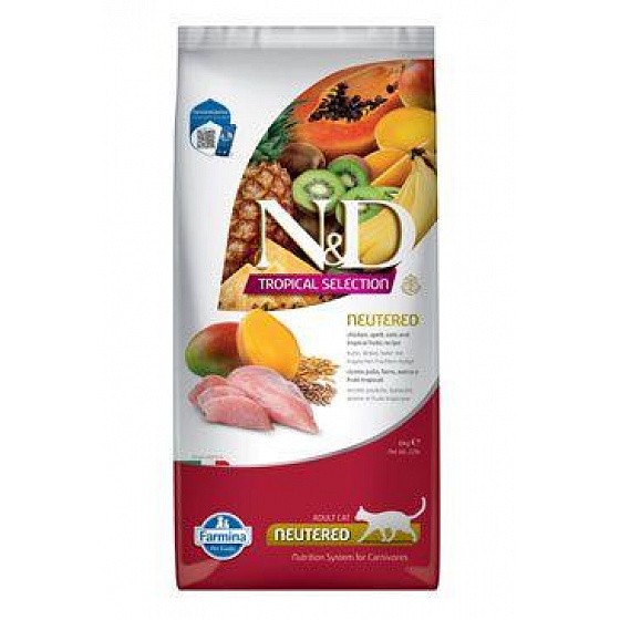 N&D TROPICAL SELECTION CAT Neutered Kurczak 10kg