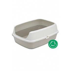 WC dla kota MARYLOO 50cm z wysokim rantem, szary