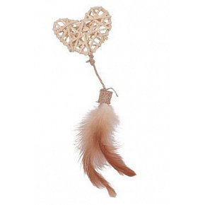 Zabawka dla kota ETHICAT RATTAN serce Zolux