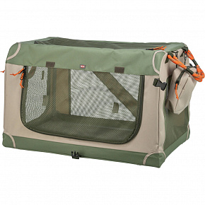 Transporter COMFY, M: 51.9 x 49.4 x 85.7 cm, oliwkowy/beżowy