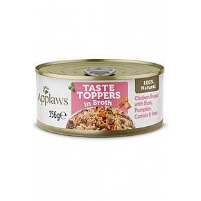 Applaws Dog konserwa. Toppers Broth kurczak z szynką 156g