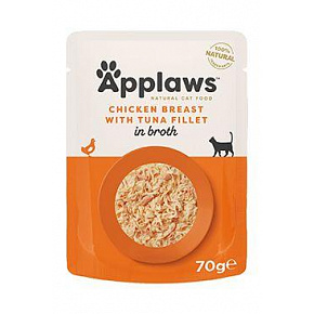Applaws Cat saszetka Adult Broth pierś z kurczaka z tuńczykiem 70g