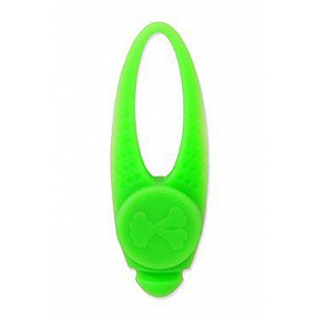 Zawieszka na obrożę Dog Fantasy LED silikon zielony 8cm