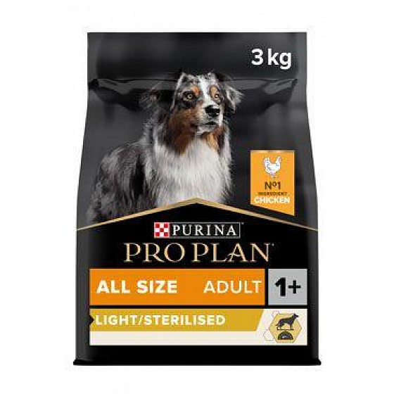 ProPlan Dog Adult All Size LightSterilised Kurczak 3kg