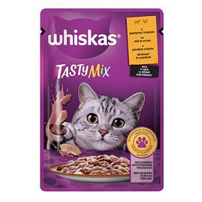 Whiskas saszetka Tasty Mix jagnięcina w sosie 85g