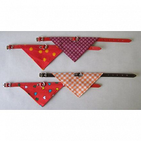 Obroża podszyta + chustka 65x2,5cm