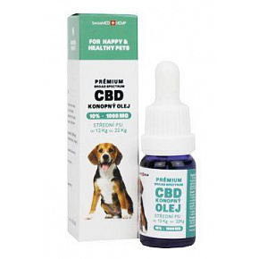 Olej CBD dla średnich psów 10%, 10ml