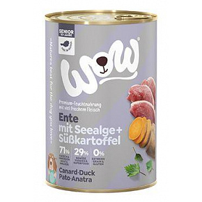 WOW Dog konserwa. Senior kaczka z batatami 400g WOW Dog konserwa. Senior kaczka z batatami 400g