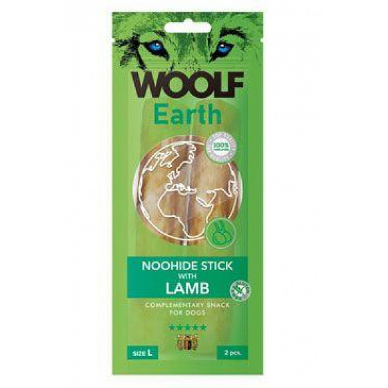 WOOLF Earth poch. NooHide L Sticks z jagnięciną 85g