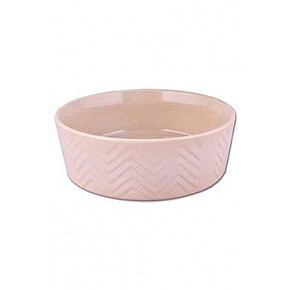 Miska keramická Zig Zag 18cm písková 1,2l Miska keramická Zig Zag 18cm písková 1,2l