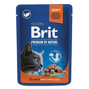 Brit Premium Cat saszetka Łosoś dla Sterylizowanych 100g Brit Premium Cat saszetka Łosoś dla Sterylizowanych 100g