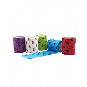 Bandaż KRUUSE Fun-Flex Christmas 7,5 cm x 4,5 m, 10 szt.