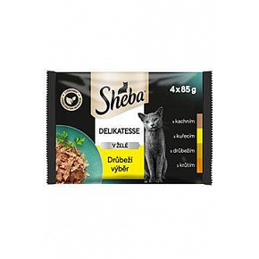 Sheba saszetka Delikatesse wybór drobiowy 4x85g