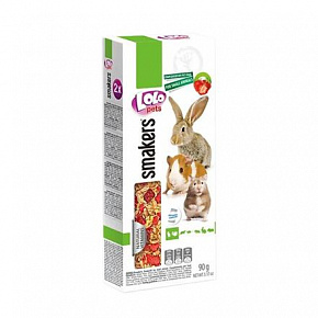 LOLO SMAKERS 2 klasy truskawkowe dla gryzoni 90 g