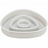 Miska do wolnego karmienia, design trójkątny, 0,35l/15 ×15 cm, plastik/TPR, szara
