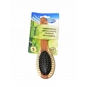 Grzebień DUVO+ szczotka Combo bambus metalowa Small 19,5 x 5,5 cm