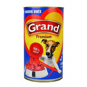 GRAND Dog konserwa. Premium mieszanka mięsna 1300g