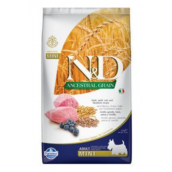 N&D LG DOG Adult Mini Jagnięcina & Borówka 2,5kg