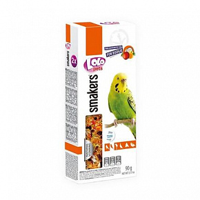 LOLO SMAKERS 2 klasy owocowe dla papużek falistych 90 g