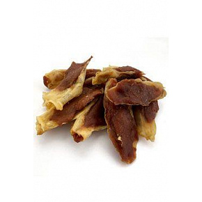 Przysmak Królicze ucho owinięte kaczym mięsem 100g Przysmak Królicze ucho owinięte kaczym mięsem 100g