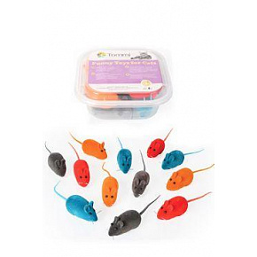 Zabawka BOX Myszka zamszowa 6cm /12szt.